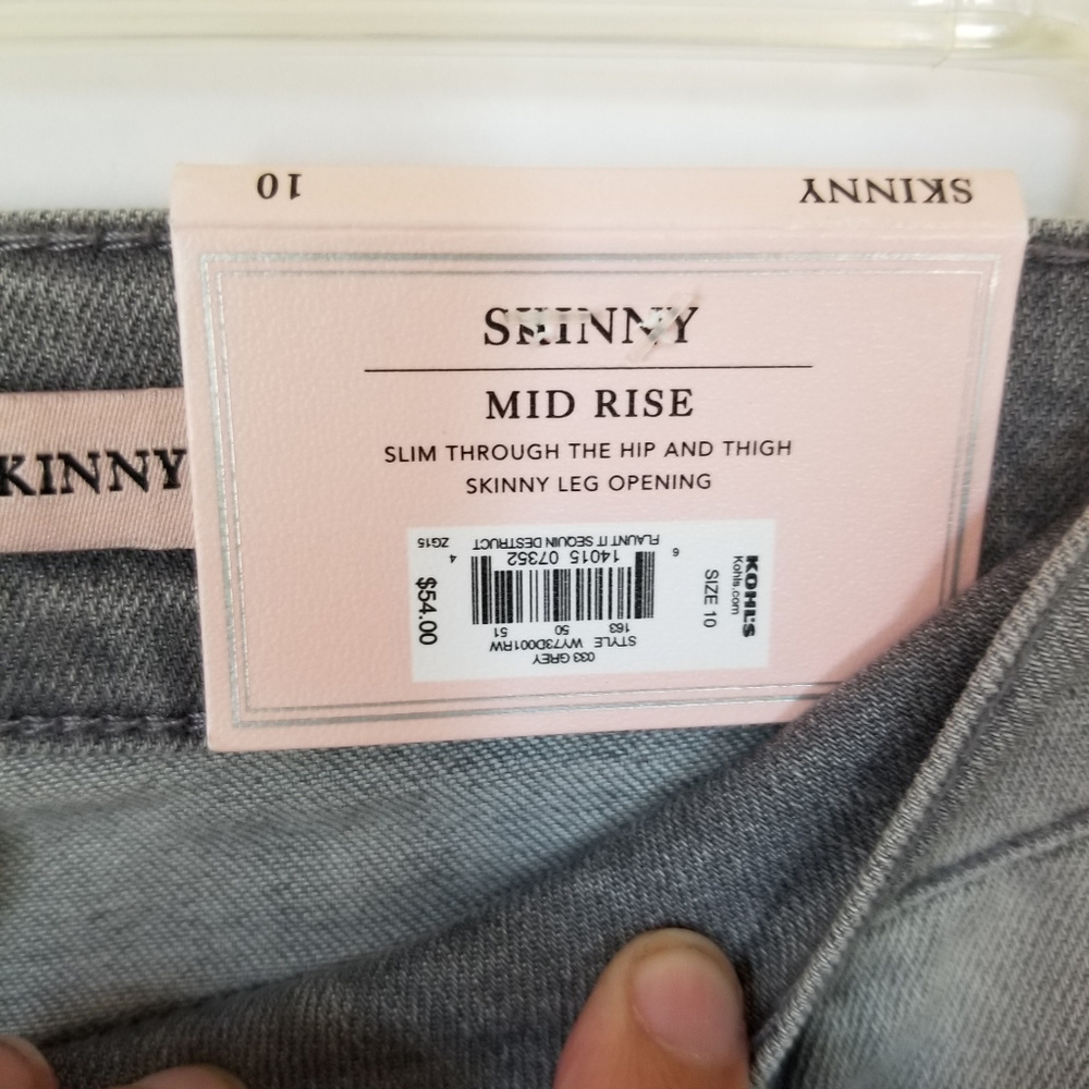 Juicy Couture Women's Sequin Ripped Skinny Jeans - Picture 8 of 8